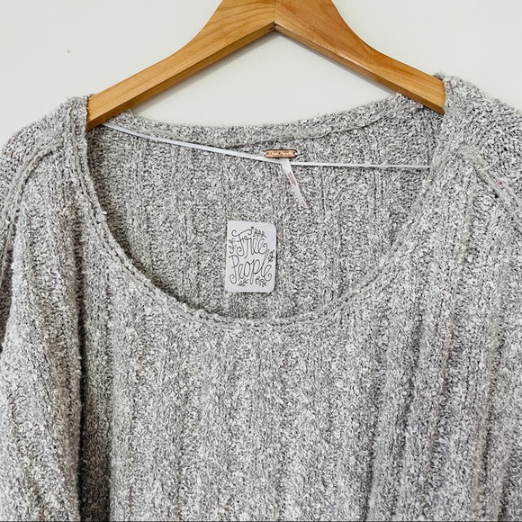 NWT Free People Good Day Pullover Sweater - Gray - Picture 6 of 7